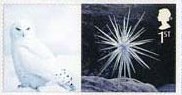 2003 GB - LS16 - "Xmas Ice Sculptures" Smiler Single+Label MNH